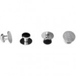 Henry Segal Silver Metal Shirt Studs with Black Stone Finish - 4/Pack Henry Segal Silver Metal Shirt Studs with Black Stone Finish - 4/Pack