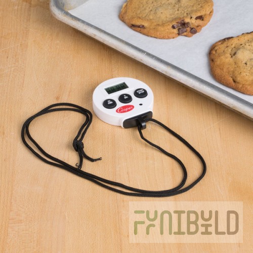 Cooper-Atkins TS100-0-8 Digital 100 Minute Kitchen Timer / Stopwatch with Lanyard