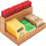 Cal-Mil 796-60 Bamboo Packet / Stirrer Organizer - 9 Cal-Mil 796-60 Bamboo Packet / Stirrer Organizer - 9