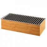 Cal-Mil 796-60 Bamboo Packet / Stirrer Organizer - 9 Cal-Mil 796-60 Bamboo Packet / Stirrer Organizer - 9