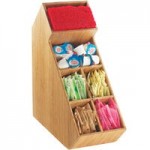 Cal-Mil 796-60 Bamboo Packet / Stirrer Organizer - 9 Cal-Mil 796-60 Bamboo Packet / Stirrer Organizer - 9