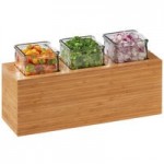 Cal-Mil 796-60 Bamboo Packet / Stirrer Organizer - 9 Cal-Mil 796-60 Bamboo Packet / Stirrer Organizer - 9
