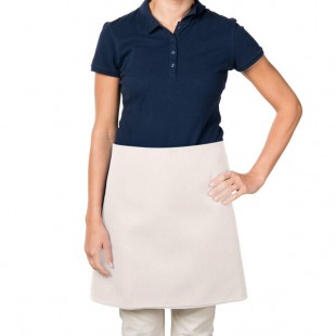 Intedge Ivory Poly-Cotton 4-Way Waist Apron - 38