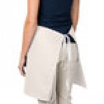 Intedge Ivory Poly-Cotton 4-Way Waist Apron - 38
