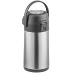 Acopa 2.2 Liter Stainless Steel Lined Airpot with Push Button