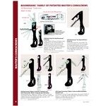 Franmara 2028-03 Quik Snap Boomerang Customizable Two-Step Waiter's Corkscrew with Burgundy Handle