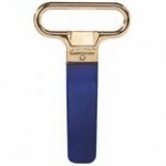 Franmara Ahh Super! Brass-Plated Two-Prong Customizable Cork Extractor with White Sheath 2126-24