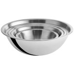 Choice Heavy Weight Stainless Steel Mixing Bowl Set - 5/Set
