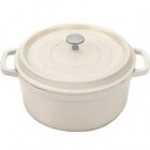 GET Heiss 2.5 Qt. Gray Enamel Coated Cast Aluminum Round Dutch Oven with Lid CA-011-GR/BK/CC GET Heiss 2.5 Qt. Gray Enamel Coated Cast Aluminum Round Dutch Oven with Lid CA-011-GR/BK/CC