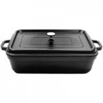 GET Heiss 2.5 Qt. Gray Enamel Coated Cast Aluminum Round Dutch Oven with Lid CA-011-GR/BK/CC GET Heiss 2.5 Qt. Gray Enamel Coated Cast Aluminum Round Dutch Oven with Lid CA-011-GR/BK/CC
