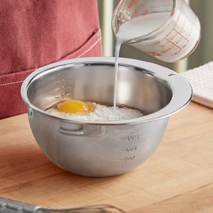 Choice 1.2 Qt. (6 cups) Stainless Steel Batter Bowl Choice 1.2 Qt. (6 cups) Stainless Steel Batter Bowl