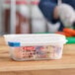 Araven 03020 1/9 Size Translucent Polypropylene Food Pan with Airtight Lid - 2 1/2