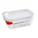Araven 03020 1/9 Size Translucent Polypropylene Food Pan with Airtight Lid - 2 1/2