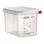 Araven 03020 1/9 Size Translucent Polypropylene Food Pan with Airtight Lid - 2 1/2