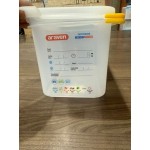 Araven 03020 1/9 Size Translucent Polypropylene Food Pan with Airtight Lid - 2 1/2