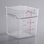 Carlisle 12 Qt. White Square Polyethylene Food Storage Container Carlisle 12 Qt. White Square Polyethylene Food Storage Container