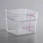 Carlisle 12 Qt. White Square Polyethylene Food Storage Container Carlisle 12 Qt. White Square Polyethylene Food Storage Container