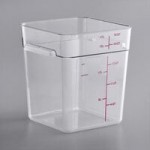 Carlisle 12 Qt. White Square Polyethylene Food Storage Container Carlisle 12 Qt. White Square Polyethylene Food Storage Container