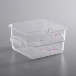 Carlisle 12 Qt. White Square Polyethylene Food Storage Container Carlisle 12 Qt. White Square Polyethylene Food Storage Container