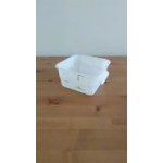 Carlisle 12 Qt. White Square Polyethylene Food Storage Container Carlisle 12 Qt. White Square Polyethylene Food Storage Container