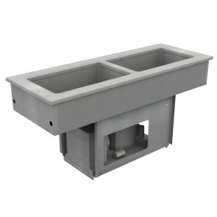 Delfield 8148-EFNP Narrow Two Pan Drop In LiquiTec Refrigerated Cold Food Well Delfield 8148-EFNP Narrow Two Pan Drop In LiquiTec Refrigerated Cold Food Well