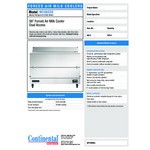 Continental Refrigerator MC5N-SS-D 58