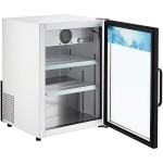 Avantco CRM-5-HC White Countertop Display Refrigerator with Swing Door - 3.9 Cu. Ft.