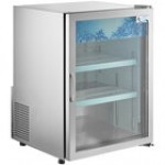 Avantco CRM-5-HC White Countertop Display Refrigerator with Swing Door - 3.9 Cu. Ft.