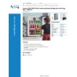 Avantco CRM-5-HC White Countertop Display Refrigerator with Swing Door - 3.9 Cu. Ft.