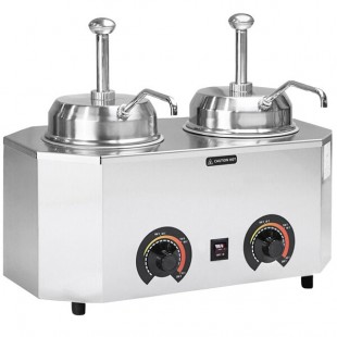 Paragon 2029B Pro-Deluxe Dual 3 Qt. Warmer with 2 Spouts - 120V, 1000W Paragon 2029B Pro-Deluxe Dual 3 Qt. Warmer with 2 Spouts - 120V, 1000W