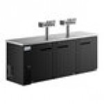 Avantco UDD-4-HC (2) Four Tap Kegerator Beer Dispenser - Black, (3) 1/2 Keg Capacity