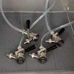Avantco UDD-4-HC (2) Four Tap Kegerator Beer Dispenser - Black, (3) 1/2 Keg Capacity