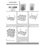 Luxor BC50-B Black 5 Flat Shelf Structural Foam Plastic Utility Cart - 18