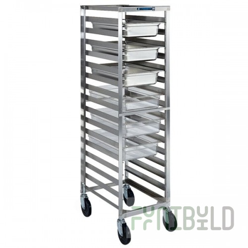 Lakeside 180 16 Pan Stainless Steel Steam Table Pan Rack - Assembled