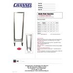 Channel LPNB-20 20 Pan End Load Lo Profile Nesting Bun / Sheet Pan Rack - Assembled Channel LPNB-20 20 Pan End Load Lo Profile Nesting Bun / Sheet Pan Rack - Assembled