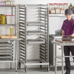 Cambro UGNPR21F36480 Camshelving® GN 2/1 Full Size 36 Pan Trolley Rack with Casters - Unassembled