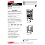 Cambro UGNPR21F36480 Camshelving® GN 2/1 Full Size 36 Pan Trolley Rack with Casters - Unassembled