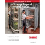 Cambro UGNPR21F36480 Camshelving® GN 2/1 Full Size 36 Pan Trolley Rack with Casters - Unassembled