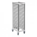 Cambro UGNPR21F36480 Camshelving® GN 2/1 Full Size 36 Pan Trolley Rack with Casters - Unassembled
