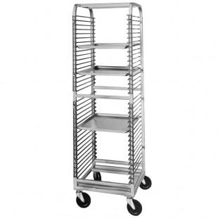 Channel 560NS 36 Pan End Load Stainless Steel Bun / Sheet Pan Rack with Wire Slides - Assembled Channel 560NS 36 Pan End Load Stainless Steel Bun / Sheet Pan Rack with Wire Slides - Assembled
