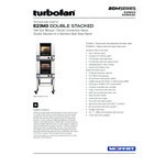 Moffat E23M3/2 Turbofan Double Deck Half Size Electric Convection Oven with Mechanical Controls and Stainless Steel Stand - 208V, 1 Phase, 5.4 kW Moffat E23M3/2 Turbofan Double Deck Half Size Electric Convection Oven with Mechanical Controls and Stainless Steel Stand - 208V, 1 Phase, 5.4 kW