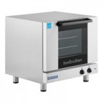Moffat E23M3/2 Turbofan Double Deck Half Size Electric Convection Oven with Mechanical Controls and Stainless Steel Stand - 208V, 1 Phase, 5.4 kW Moffat E23M3/2 Turbofan Double Deck Half Size Electric Convection Oven with Mechanical Controls and Stainless Steel Stand - 208V, 1 Phase, 5.4 kW