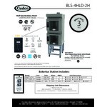 Cadco Bakerlux Station BLS-4HLD-2H Double Stacked 4-Shelf Half Size Heavy-Duty Digital Countertop Convection Ovens with LED Control Panels, Ventless Hood, and Stand - 208-240V Cadco Bakerlux Station BLS-4HLD-2H Double Stacked 4-Shelf Half Size Heavy-Duty Digital Countertop Convection Ovens with LED Control Panels, Ventless Hood, and Stand - 208-240V