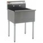 Advance Tabco 4-1-24 One Compartment Stainless Steel Commercial Sink - 24 Advance Tabco 4-1-24 One Compartment Stainless Steel Commercial Sink - 24