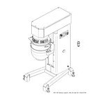 Doyon BTL100 100 Qt. Commercial Planetary Floor Mixer - 208/240V, 3 phase; 4 hp