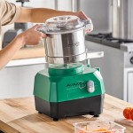 AvaMix Revolution Max CFBBDD156 Dice Combination Food Processor with 3 Qt. Stainless Steel Bowl, Continuous Feed, and 6 Discs - 1 1/2 hp AvaMix Revolution Max CFBBDD156 Dice Combination Food Processor with 3 Qt. Stainless Steel Bowl, Continuous Feed, and 6 Discs - 1 1/2 hp