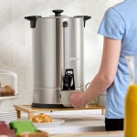 Avantco CU100ETL 100 Cup (500 oz.) Double Wall Stainless Steel Coffee Urn / Coffee Percolator - 1500W, ETL Avantco CU100ETL 100 Cup (500 oz.) Double Wall Stainless Steel Coffee Urn / Coffee Percolator - 1500W, ETL