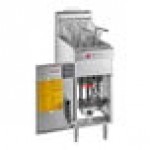 Wolf by Vulcan WF300-2 35-40 lb. Liquid Propane Floor Fryer - 90,000 BTU