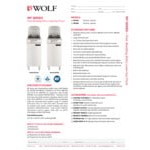 Wolf by Vulcan WF300-2 35-40 lb. Liquid Propane Floor Fryer - 90,000 BTU