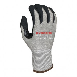Armor Guys Kyorene 00-300-L Gray 13 Gauge A3 Graphene Gloves with Black HCT Microfoam Nitrile Palm Coating - Large Armor Guys Kyorene 00-300-L Gray 13 Gauge A3 Graphene Gloves with Black HCT Microfoam Nitrile Palm Coating - Large